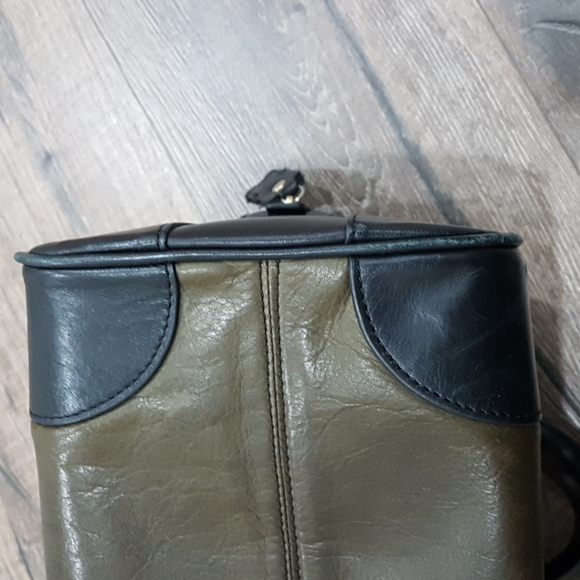 MAYLE Olive & Black Leather Speedy Bag - Picture 8 of 10